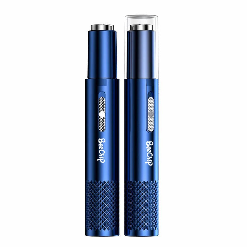 USB Rechargeable Nose & Ear Hair Trimmer – Metal Electric Shaver for Men & Women