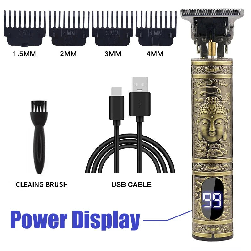 T9 Electric Hair Clipper – Dragon Buddha Beard & Body Trimmer