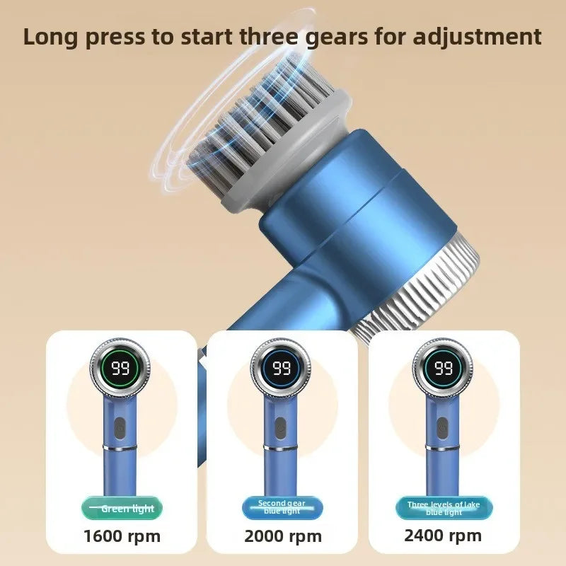 Multifunctional Electric Cleaning Brush – Wireless Household Scrubber