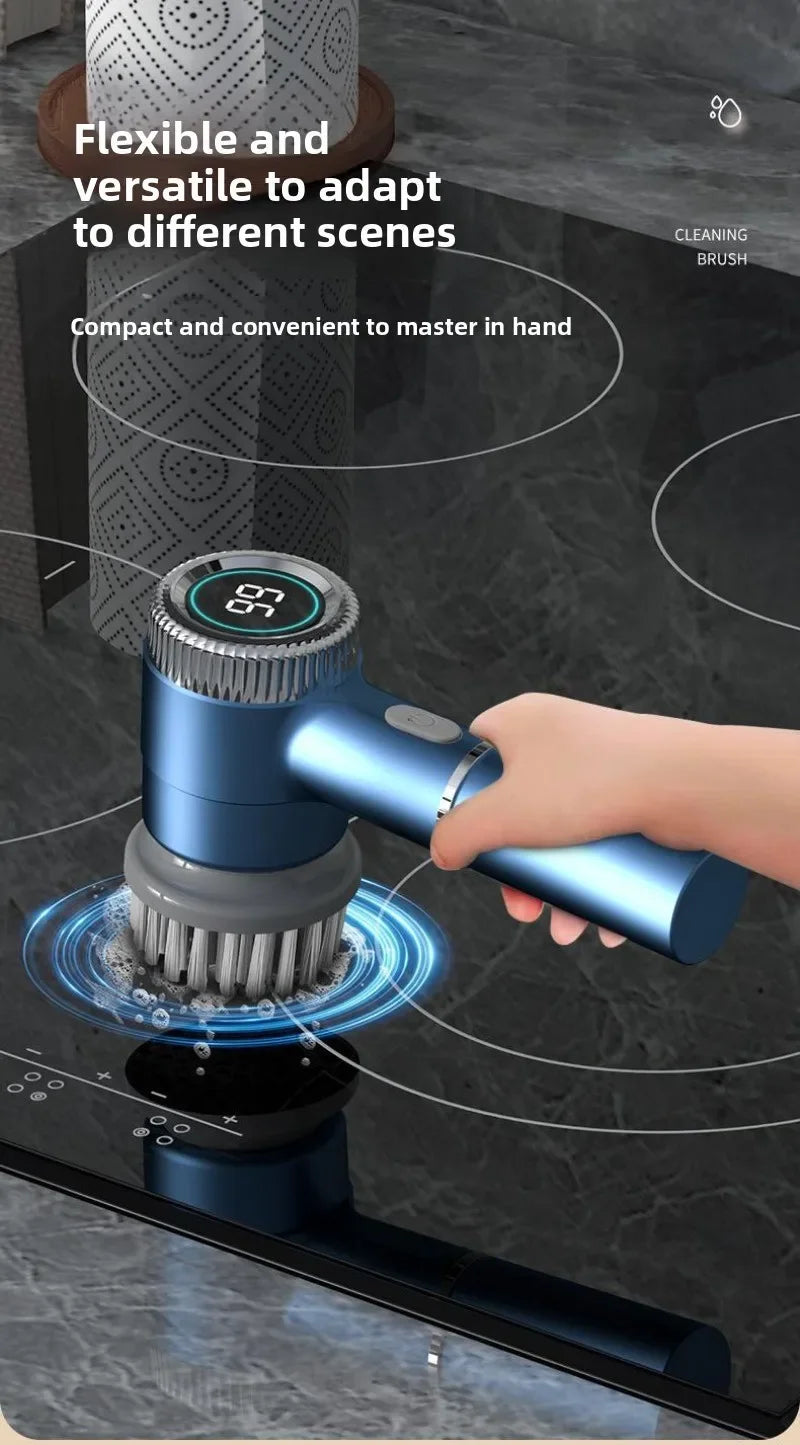 Multifunctional Electric Cleaning Brush – Wireless Household Scrubber