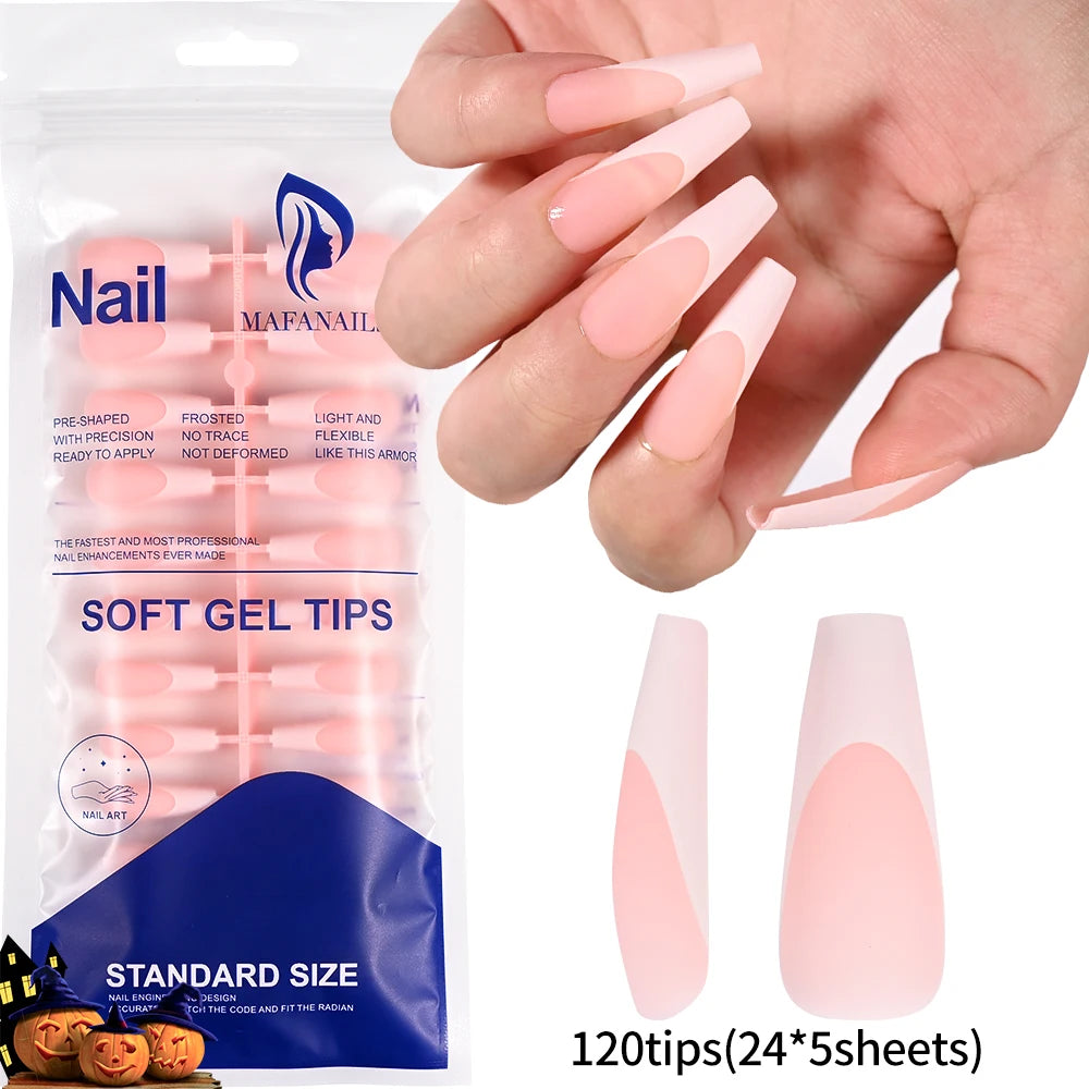 240/120pcs Colorful Short Square Press-On Nails