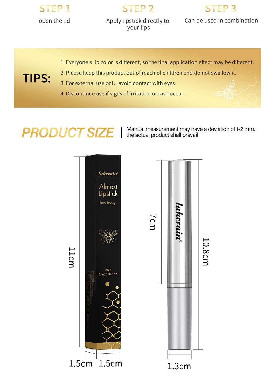 Colorless Black Honey Lip Balm – Long-Lasting Moisturizing Lip Care