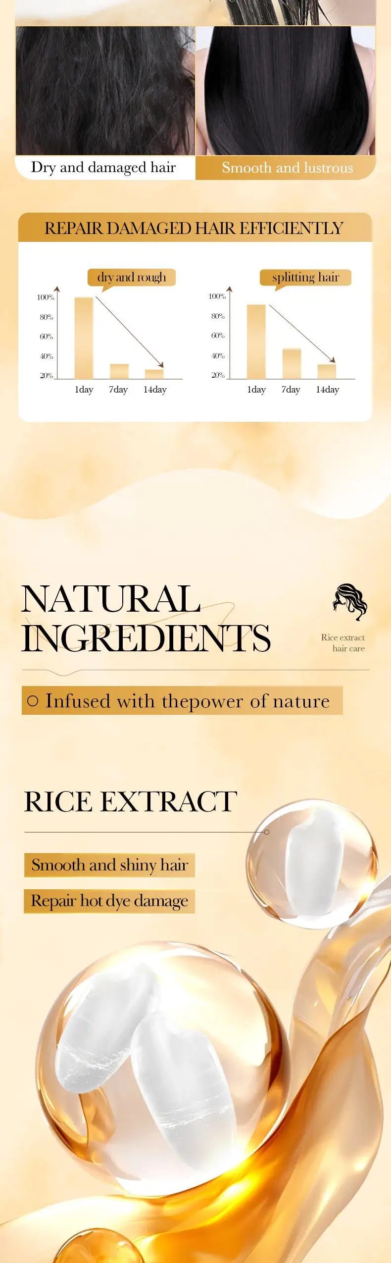 Rice Keratin Hair Mask – 5 Sec Repair