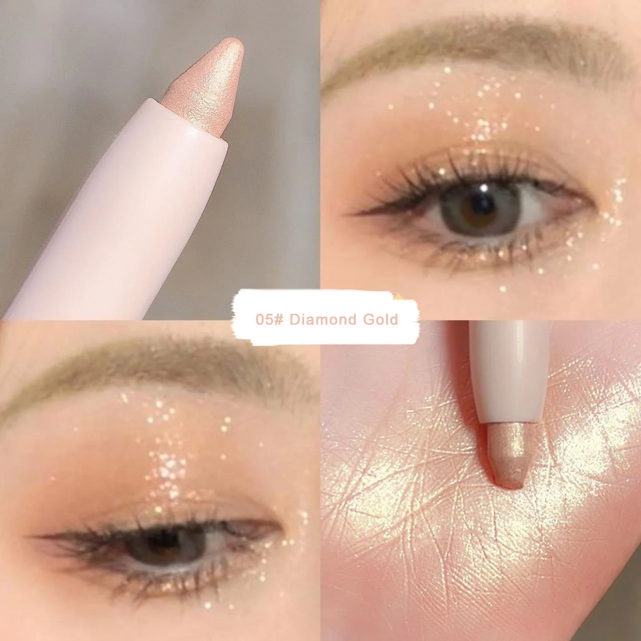 Lying Silkworm Eyeshadow Highlighter Pen – Matte & Pearl Brightening Stick