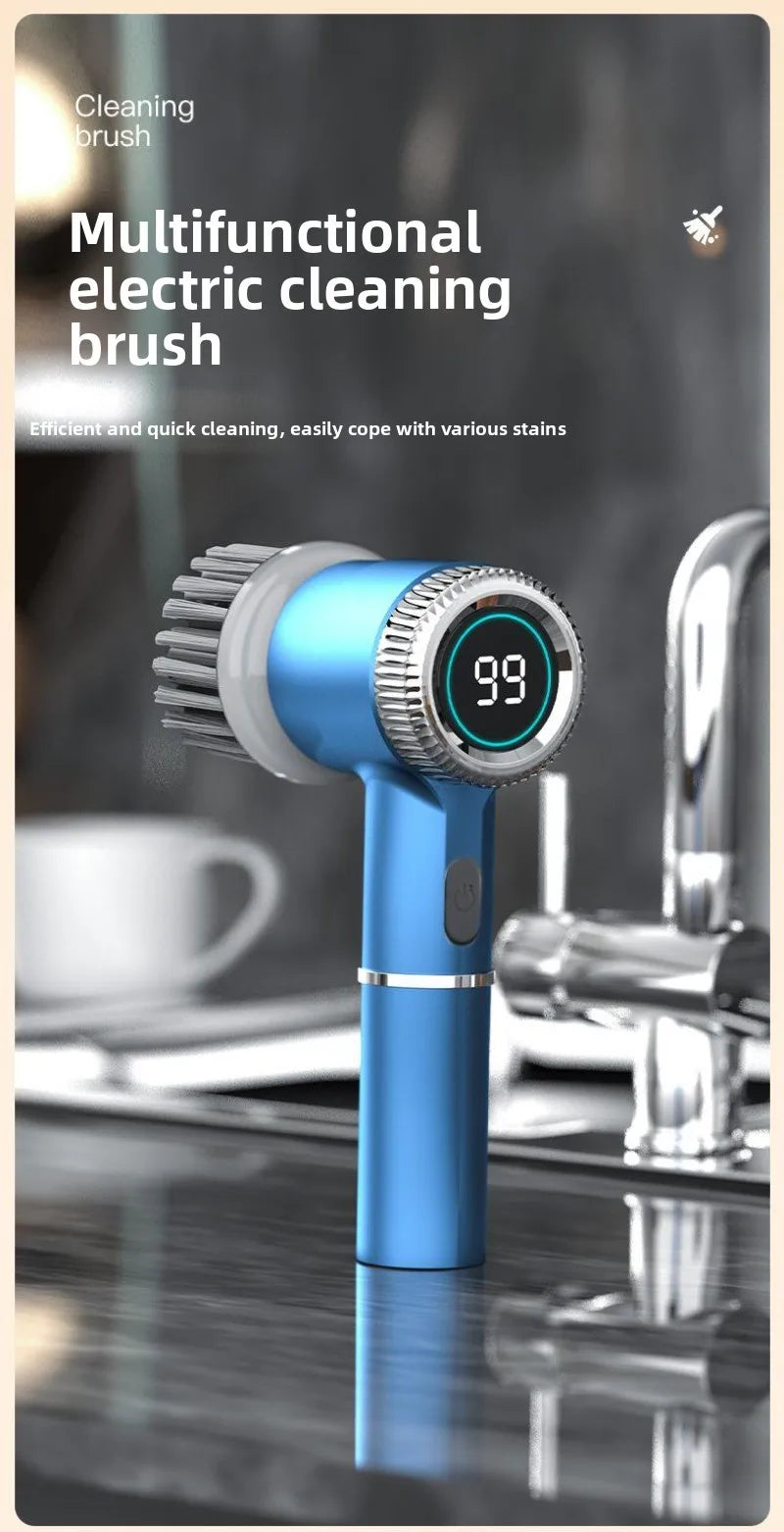 Multifunctional Electric Cleaning Brush – Wireless Household Scrubber