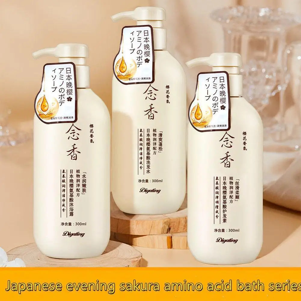 300ml Amino Acid Japanese Fragrant Shampoo & Conditioner Set