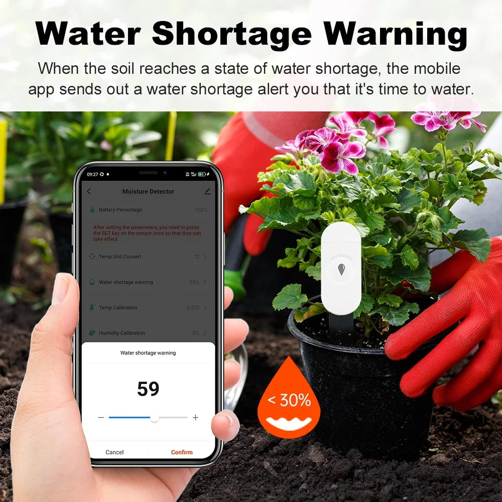 Zigbee Soil Moisture Sensor – Smart Plant Monitor with App & Voice Control