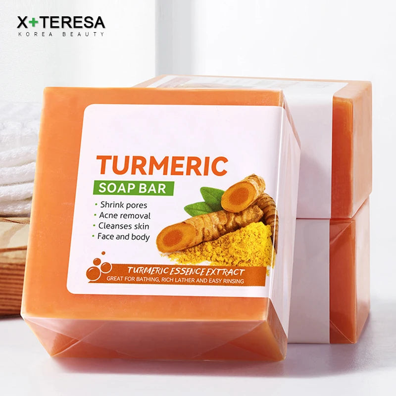 Handmade Turmeric Soap – Brightening & Skin-Clearing Body Cleanser