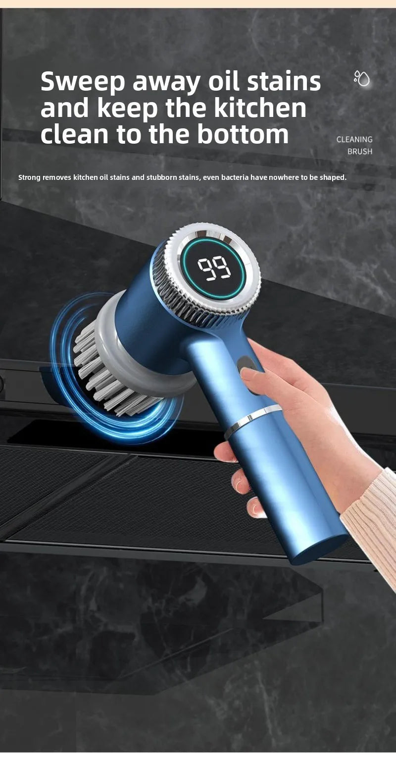 Multifunctional Electric Cleaning Brush – Wireless Household Scrubber