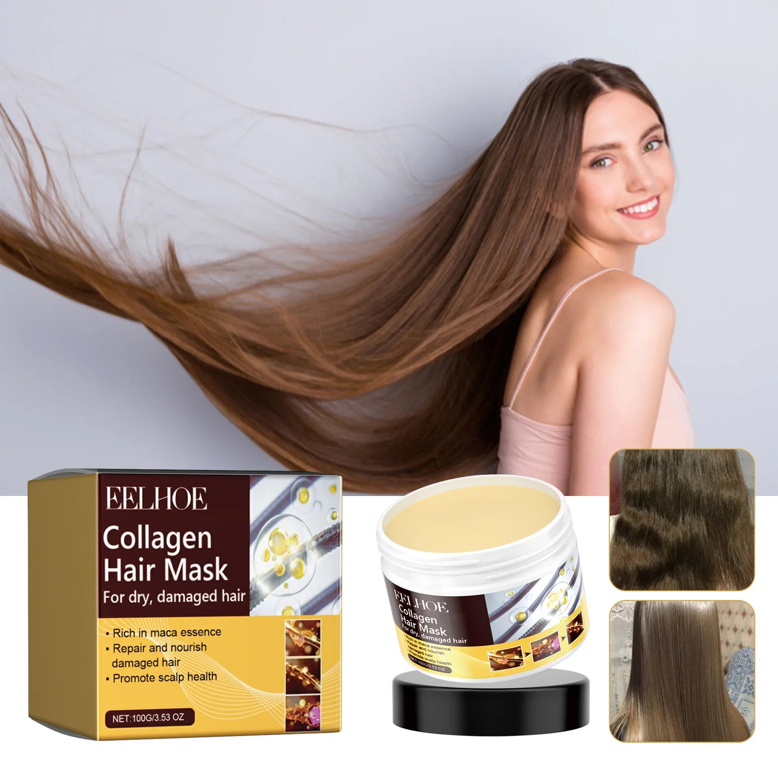 Collagen Deep Conditioning Hair Mask – 100g Moisturizing Repair Treatment