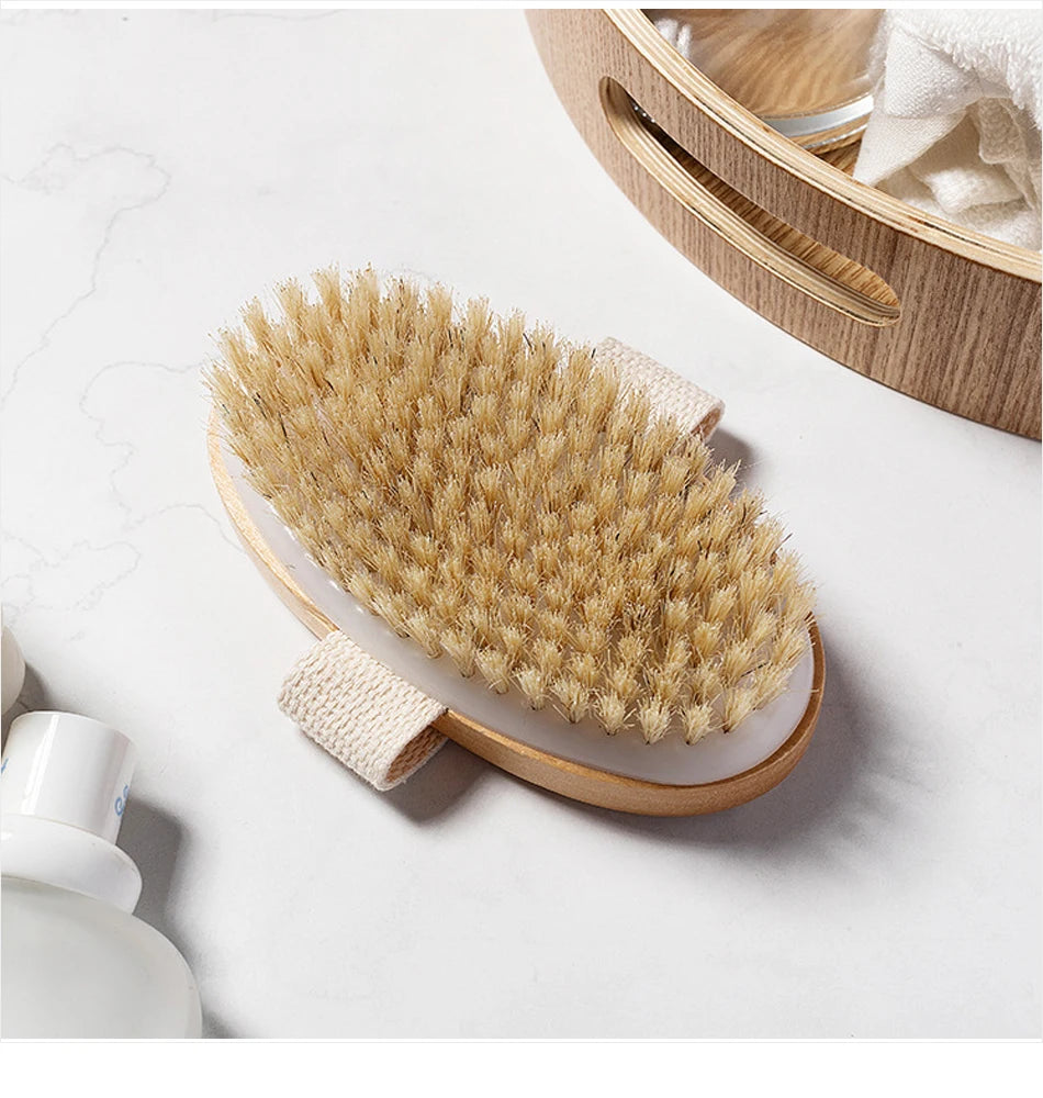Exfoliating Wooden Body Massage Brush