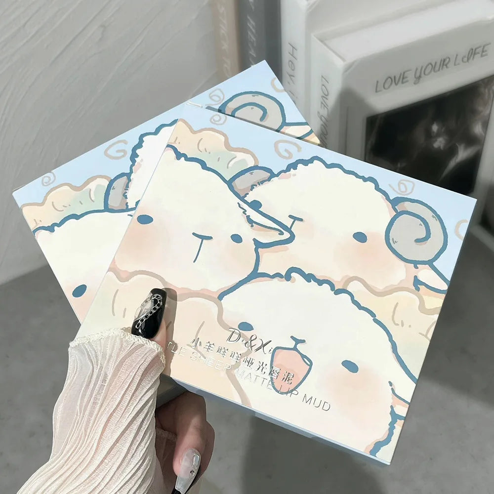 6PCS Kawaii Matte Lipstick Set - Waterproof, Long-lasting