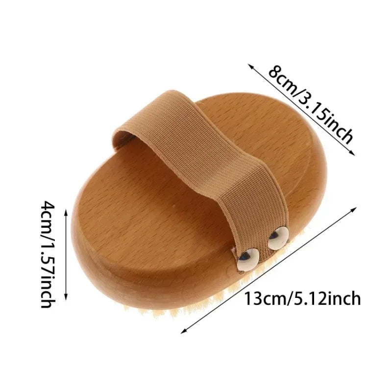 Natural Boar Bristle Bamboo Body Brush