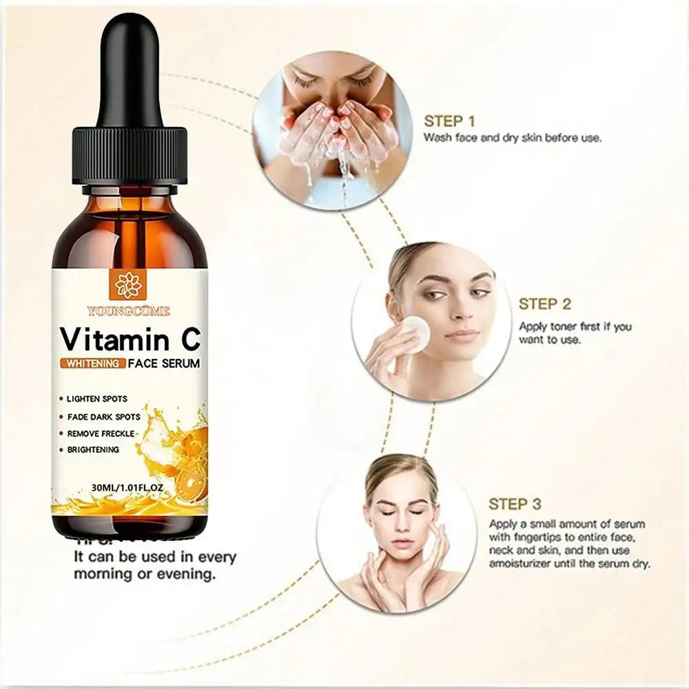 Vitamin C Facial Essence with Hyaluronic Acid – 30ml