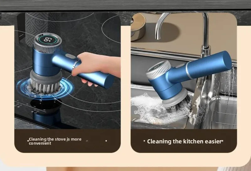 Multifunctional Electric Cleaning Brush – Wireless Household Scrubber