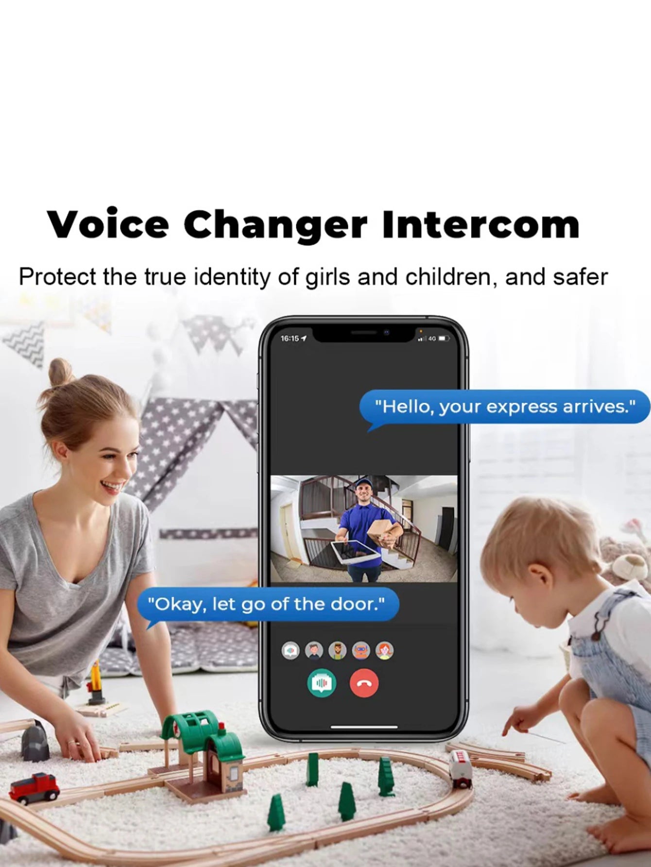 Smart WiFi Video Doorbell – Rechargeable HD Camera with Night Vision & Intercom