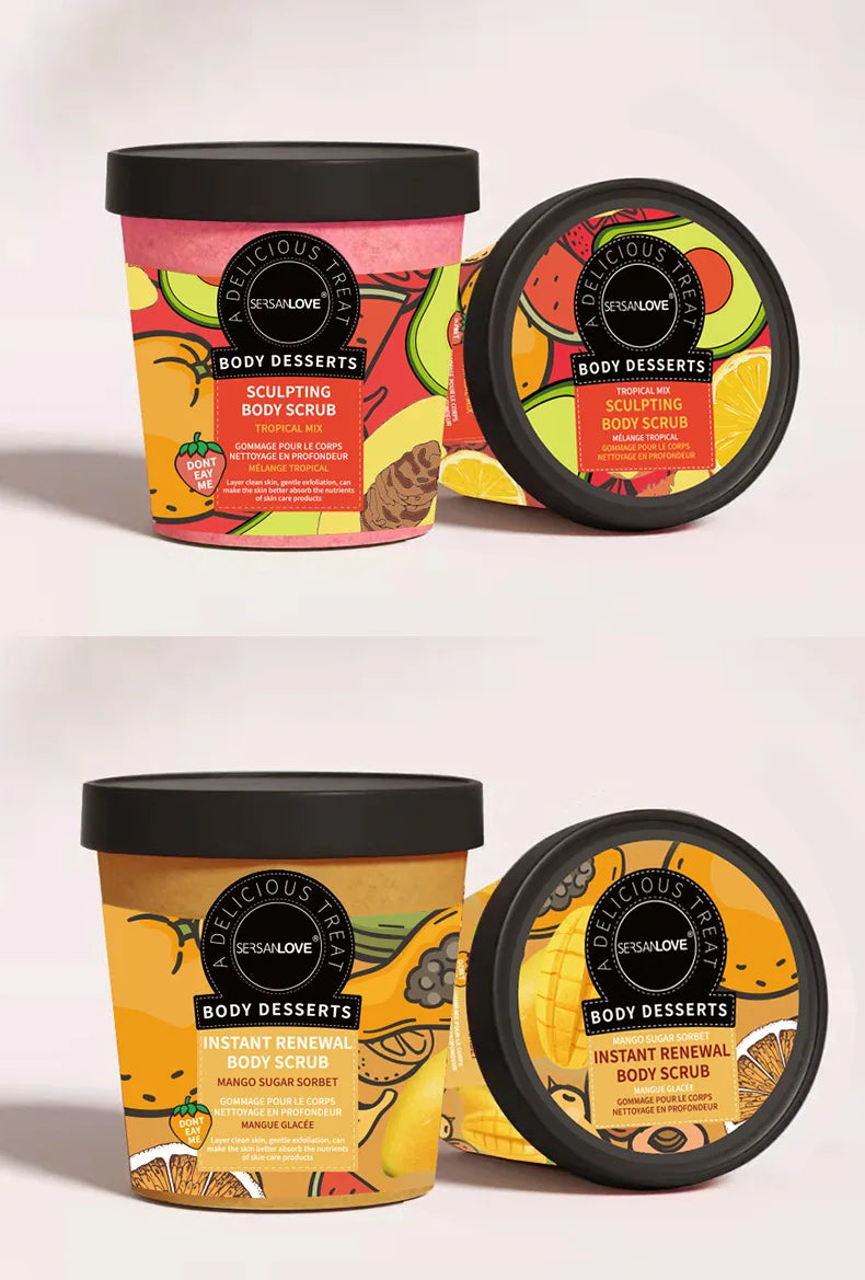 Strawberry Exfoliating Body Scrub Cream