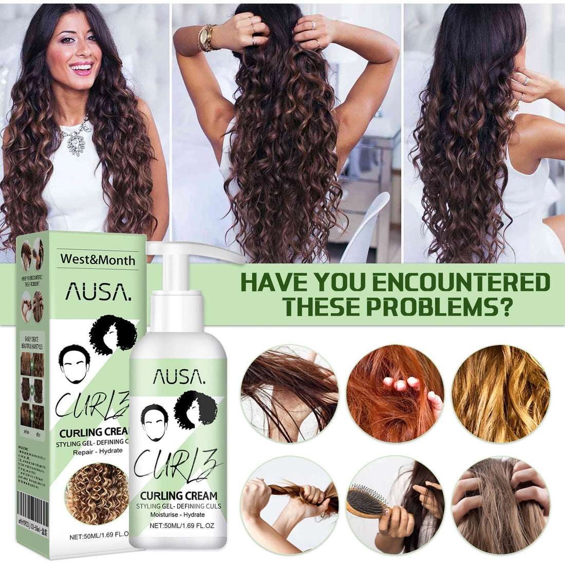 Keratin Curl Defining Hair Cream