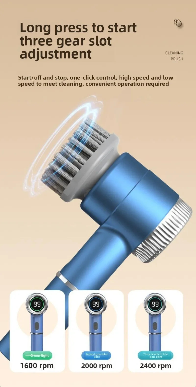 Multifunctional Electric Cleaning Brush – Wireless Household Scrubber