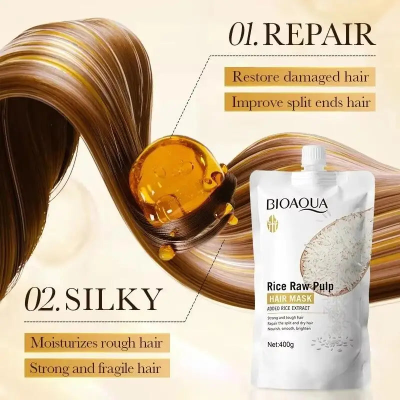 Rice Keratin Hair Mask – 5 Sec Repair