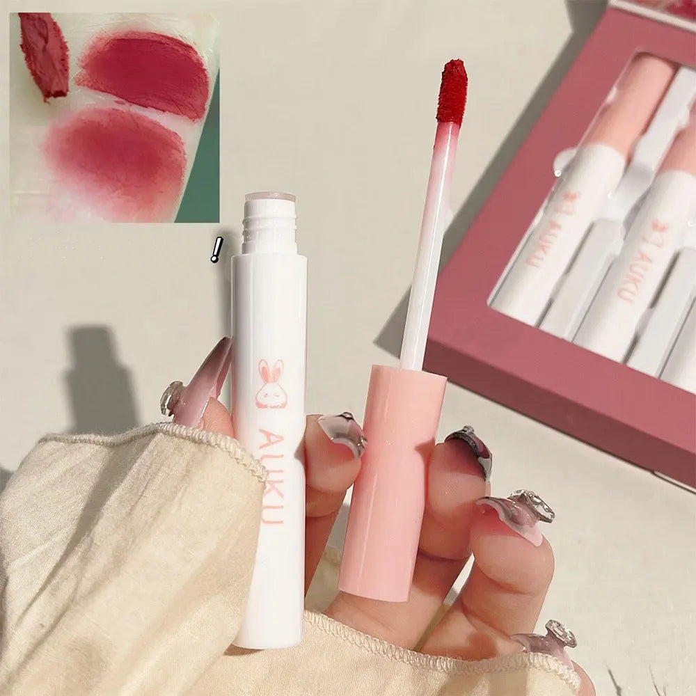 6PCS Kawaii Matte Lipstick Set - Waterproof, Long-lasting