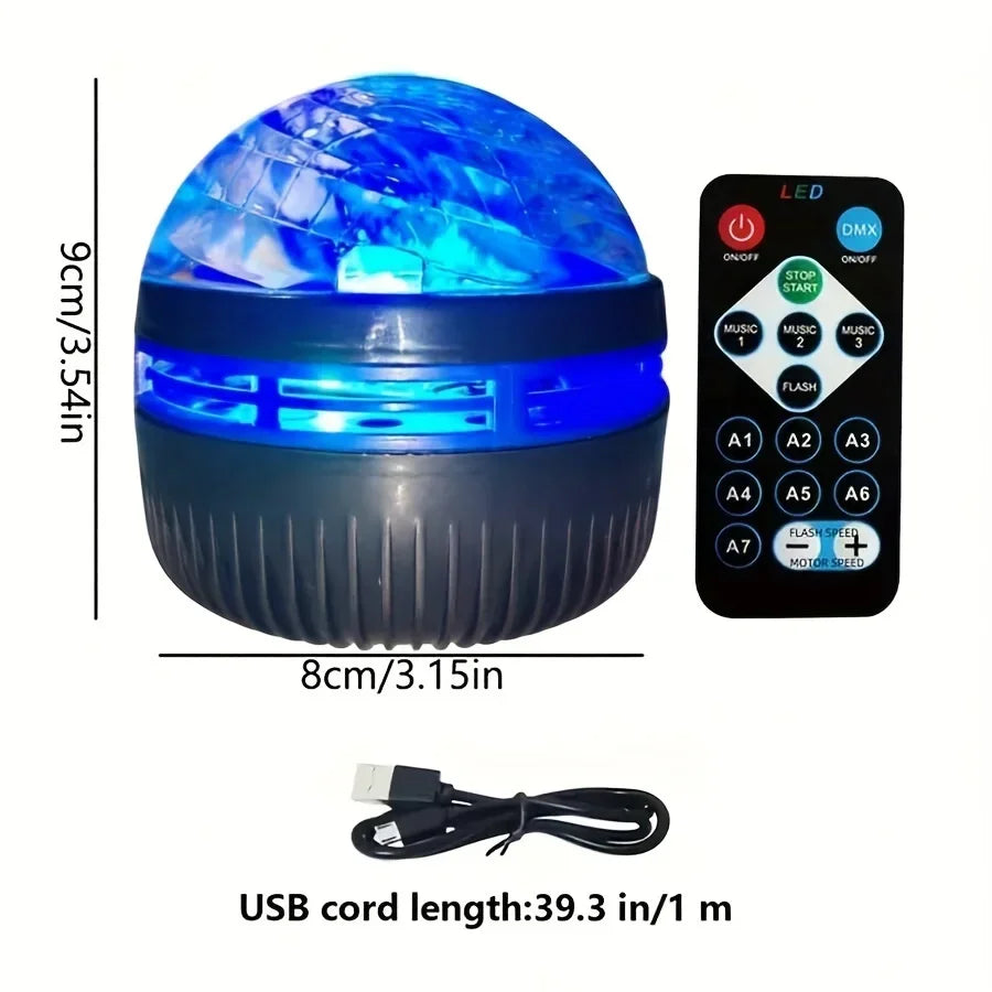 Northern Lights Starry Sky Projector – LED Night Light with Remote & USB