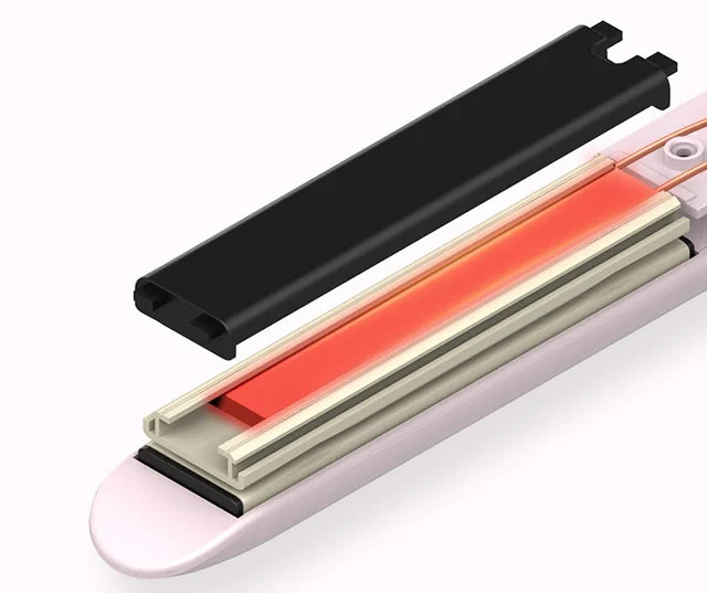 3-in-1 Professional Hair Styling Tool – Flat Iron, Curling Iron & Hot Comb