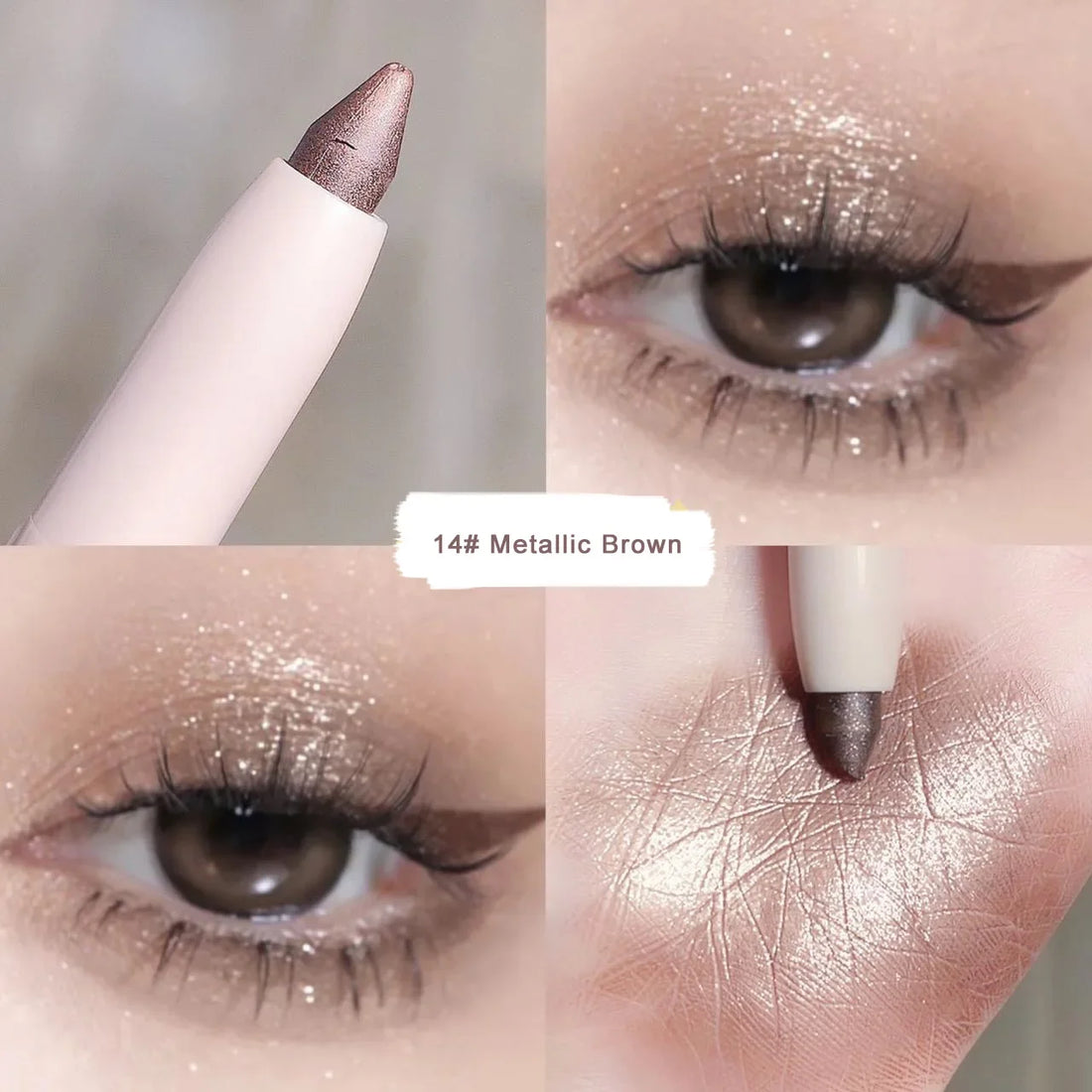 Lying Silkworm Eyeshadow Highlighter Pen – Matte & Pearl Brightening Stick