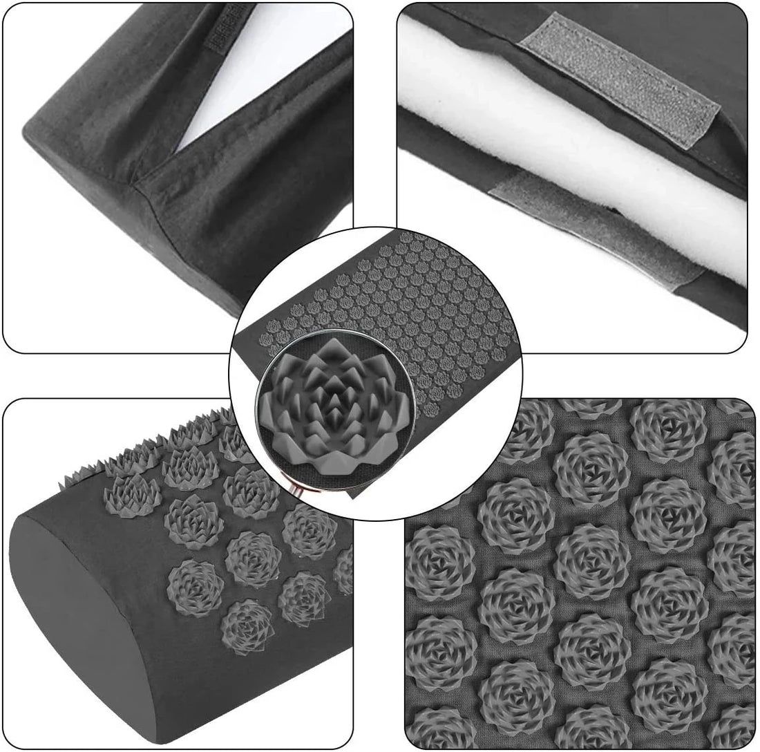 Acupressure Yoga Mat & Pillow Set with Spikes