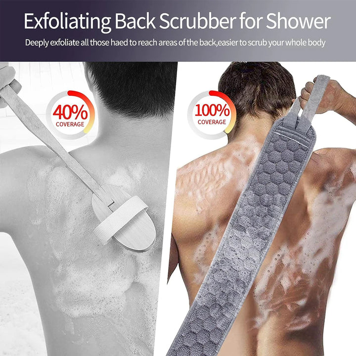 3-Piece Body Scrubber Set – Glove, Brush & Loofah