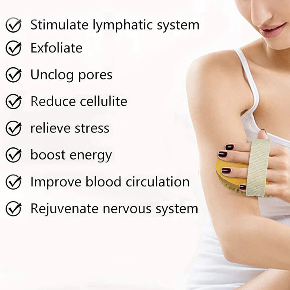 Exfoliating Wooden Body Massage Brush