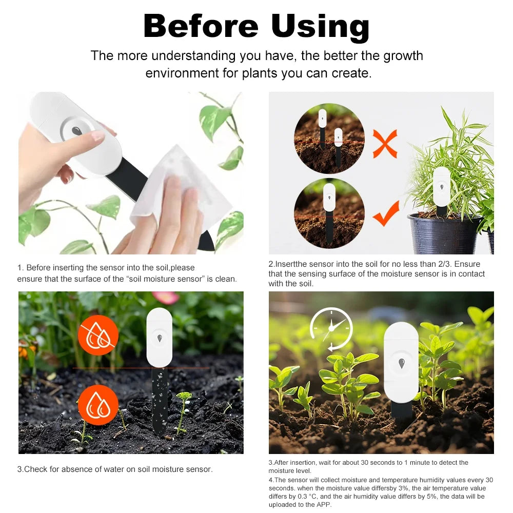 Zigbee Soil Moisture Sensor – Smart Plant Monitor with App & Voice Control