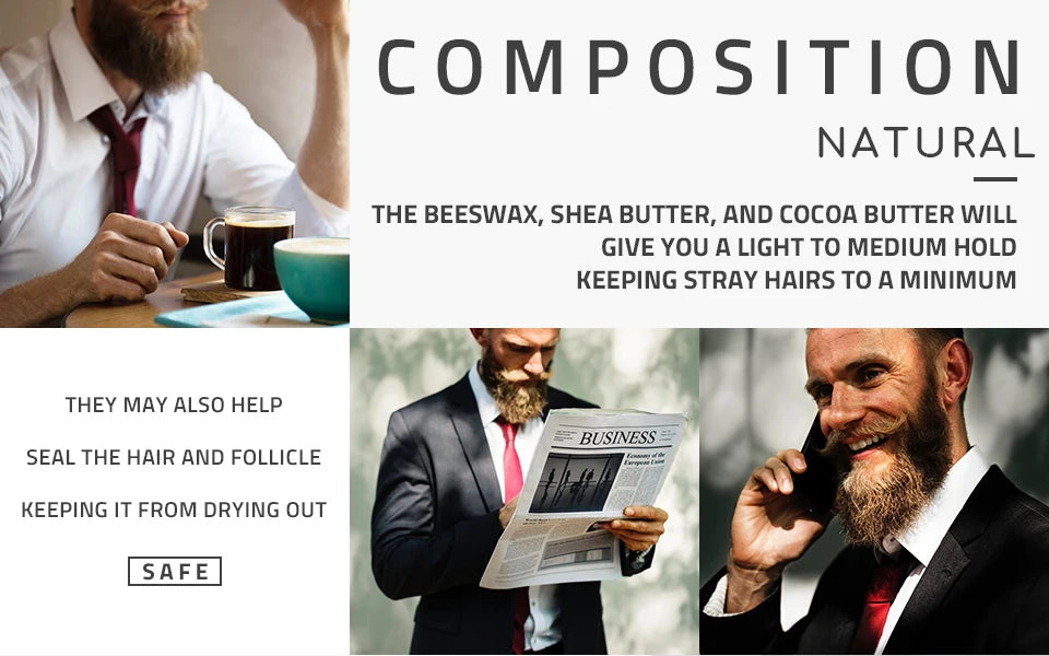 Natural Beard Balm & Growth Oil for Men