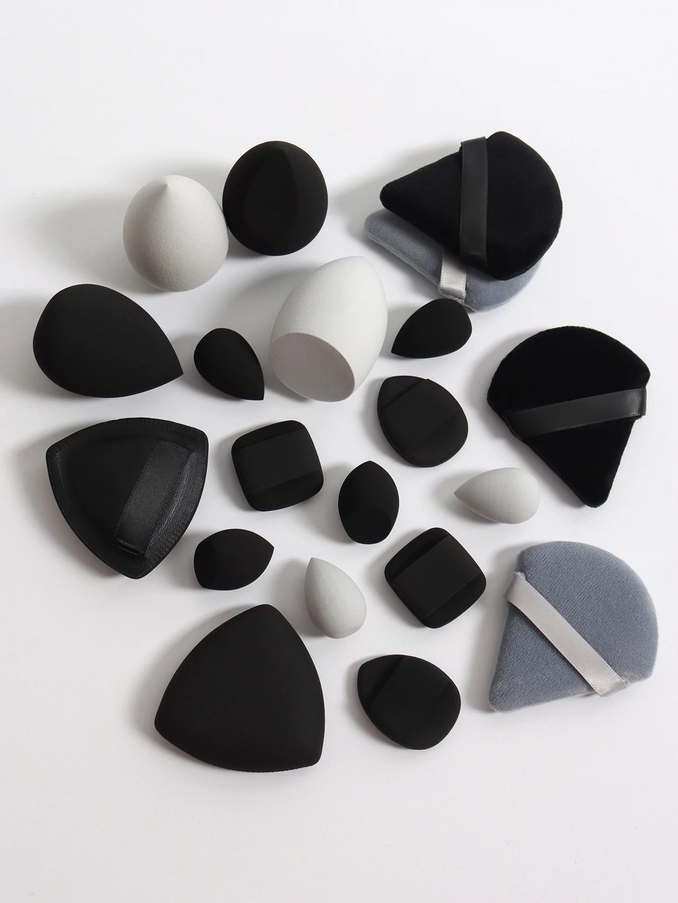 20-Piece Pink Makeup Sponge & Puff Set – For Cream, Powder & Concealer