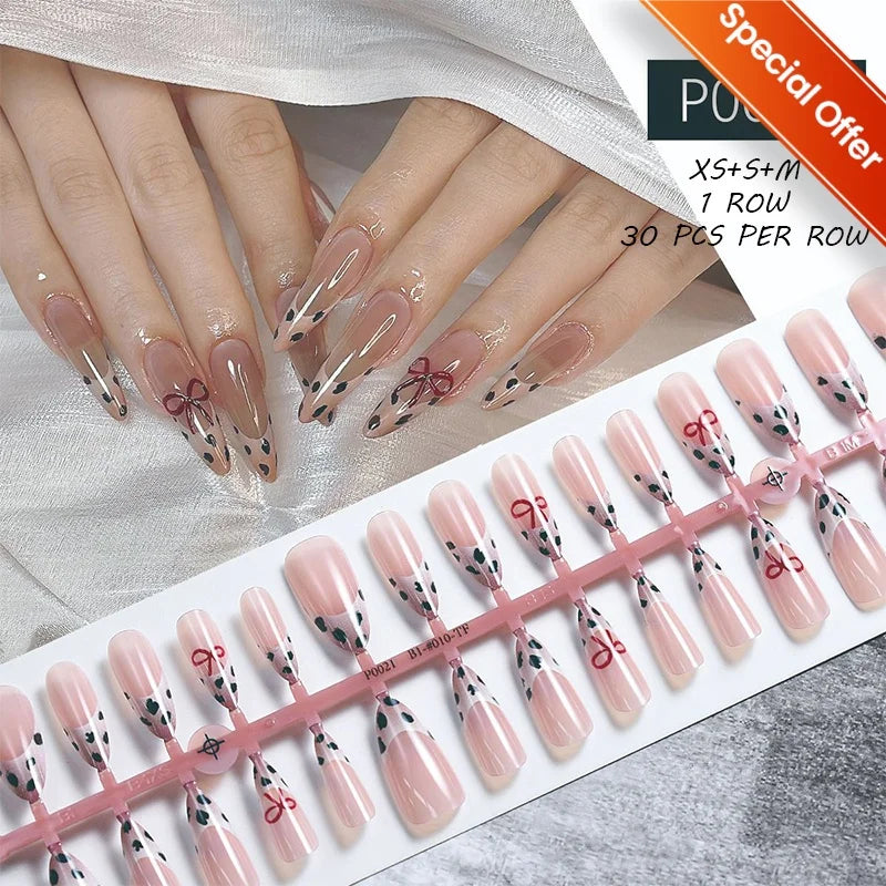 30Pcs Matte Nude Press-On Nails
