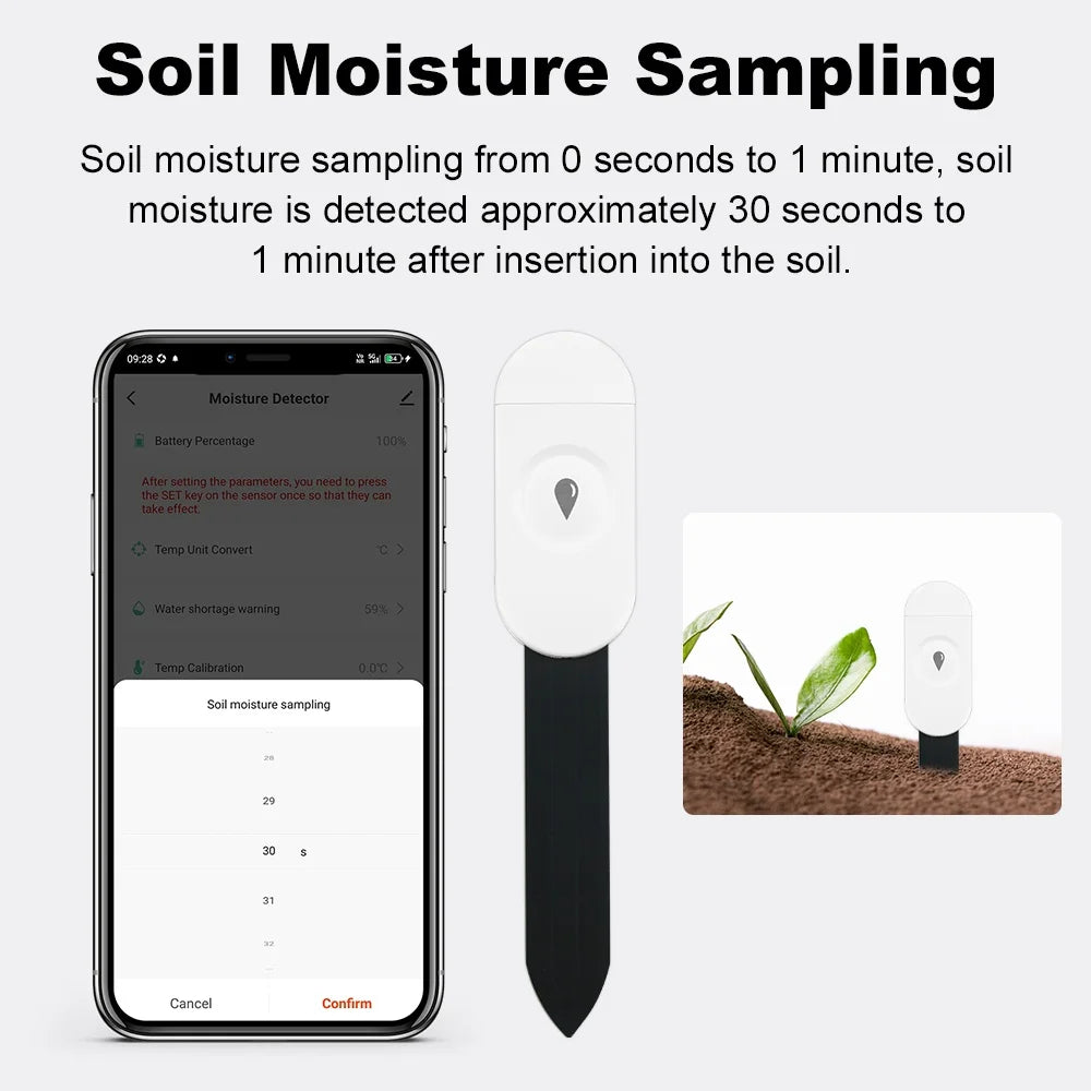 Zigbee Soil Moisture Sensor – Smart Plant Monitor with App & Voice Control