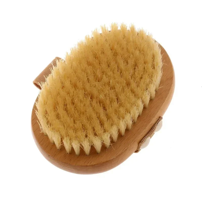 Natural Boar Bristle Bamboo Body Brush