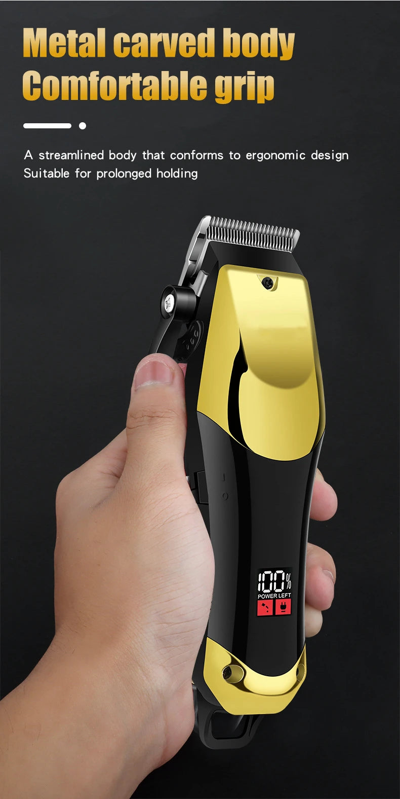 USB Rechargeable Hair Clippers Set for Men
