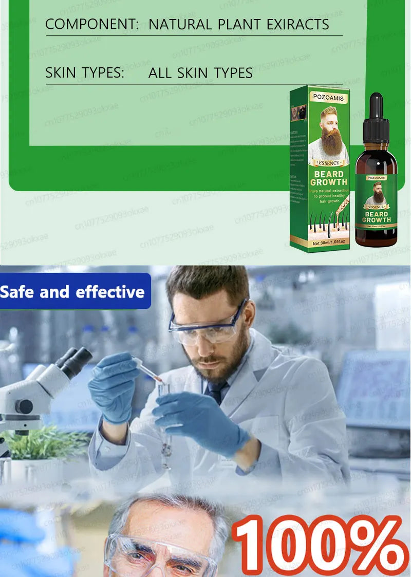 2025 Beard & Hair Growth Essence