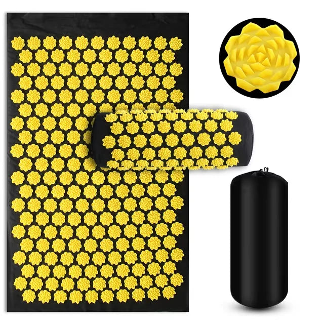 Acupressure Yoga Mat & Pillow Set with Spikes