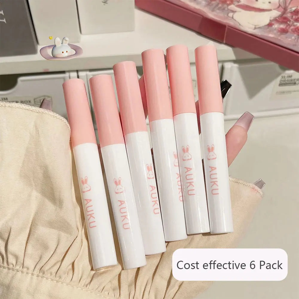 6PCS Kawaii Matte Lipstick Set - Waterproof, Long-lasting