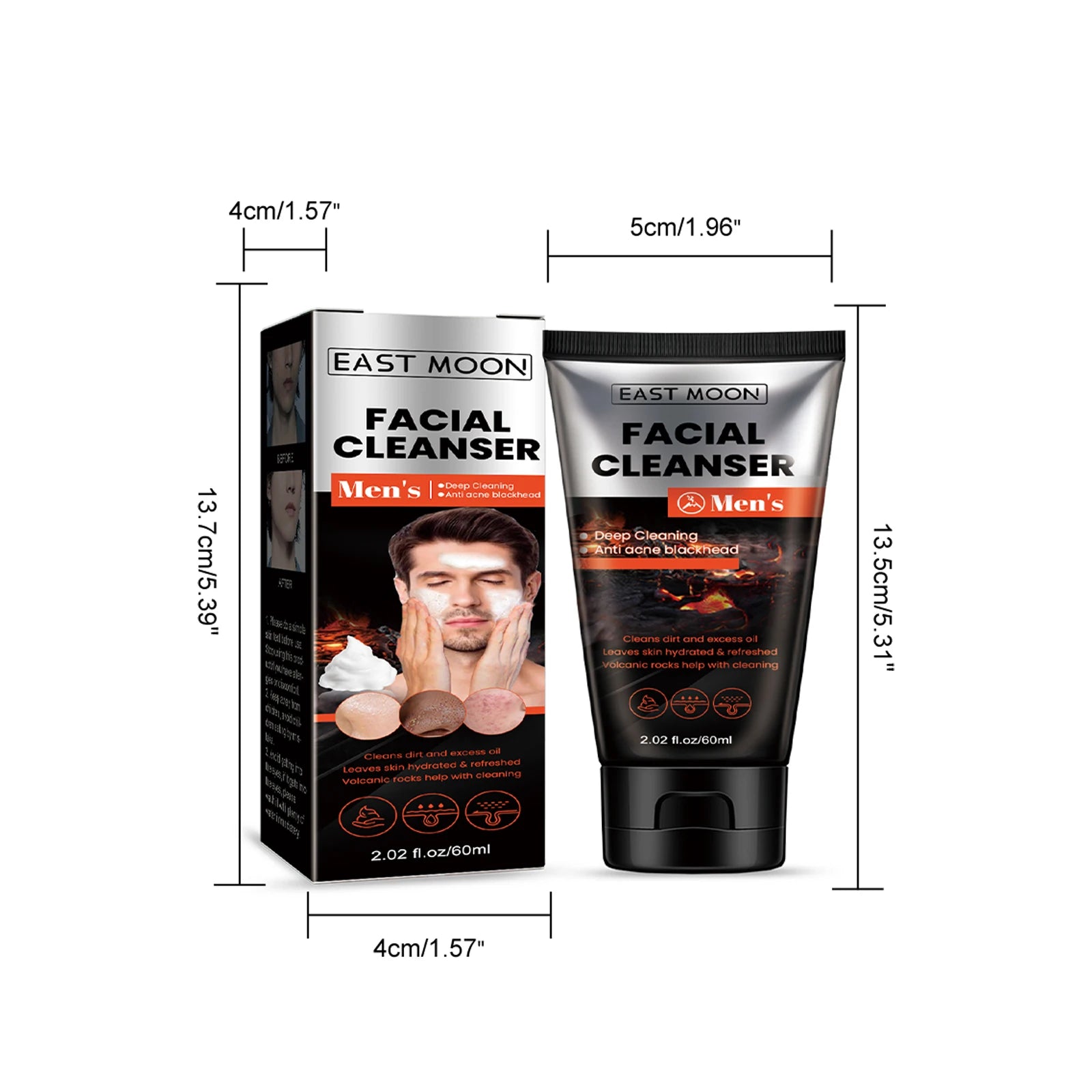Men's Volcanic Mud Face Wash