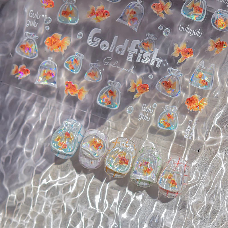 3D Jelly Flower Butterfly Nail Art Stickers T-4204