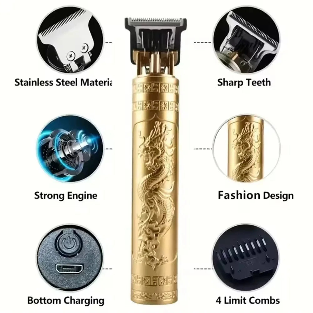 T9 Professional Electric Hair Clipper – Beard Trimmer & Rechargeable Shaver