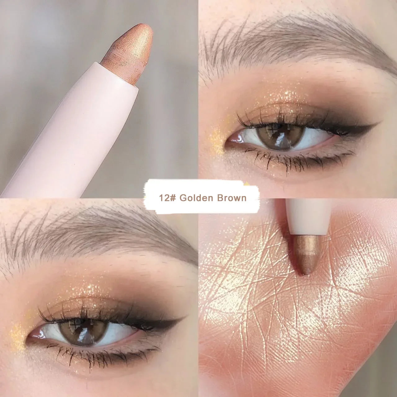 Lying Silkworm Eyeshadow Highlighter Pen – Matte & Pearl Brightening Stick