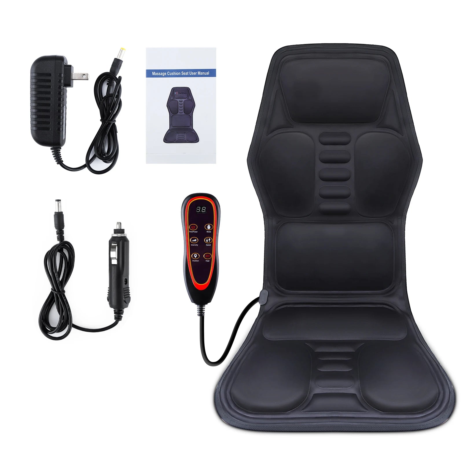 Electric Infrared Massage Chair Cushion – Full-Body Vibrating Mat with Heat