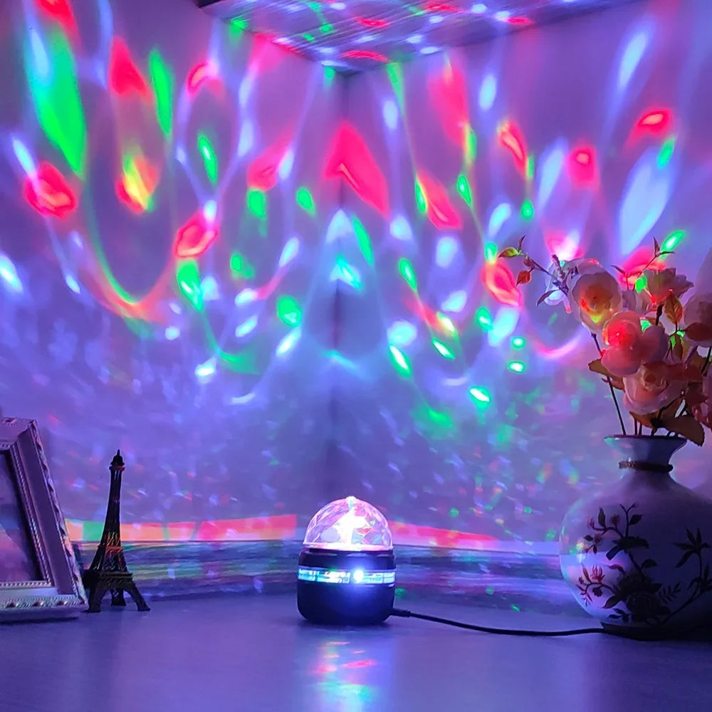 Northern Lights Starry Sky Projector – LED Night Light with Remote & USB