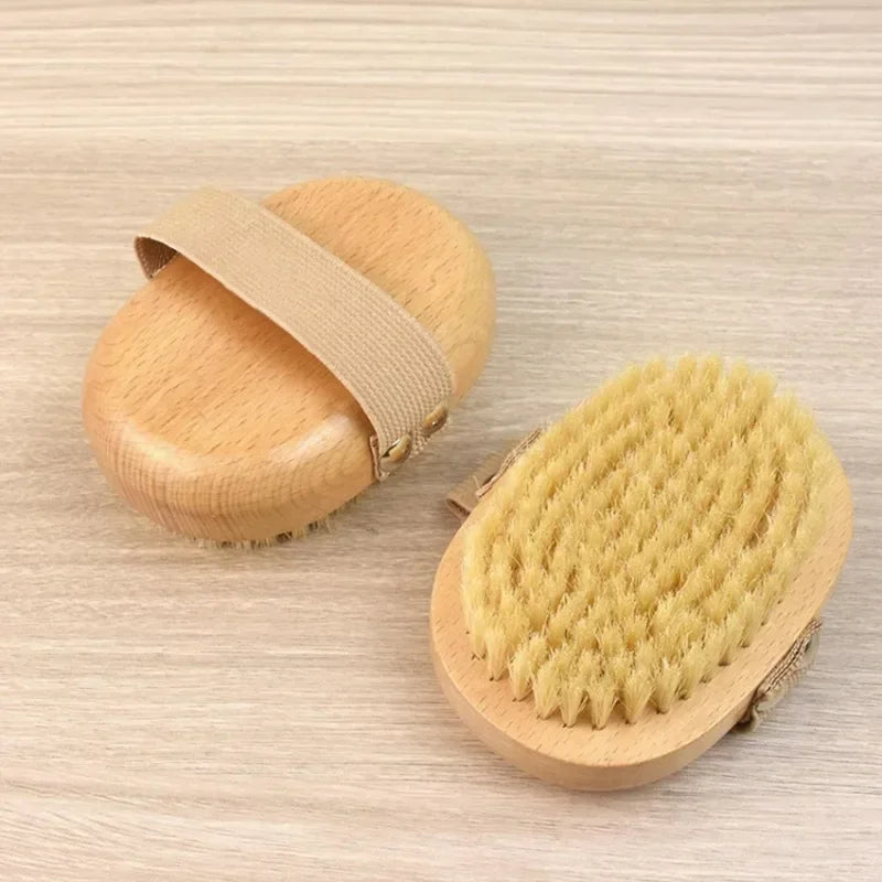Natural Boar Bristle Bamboo Body Brush