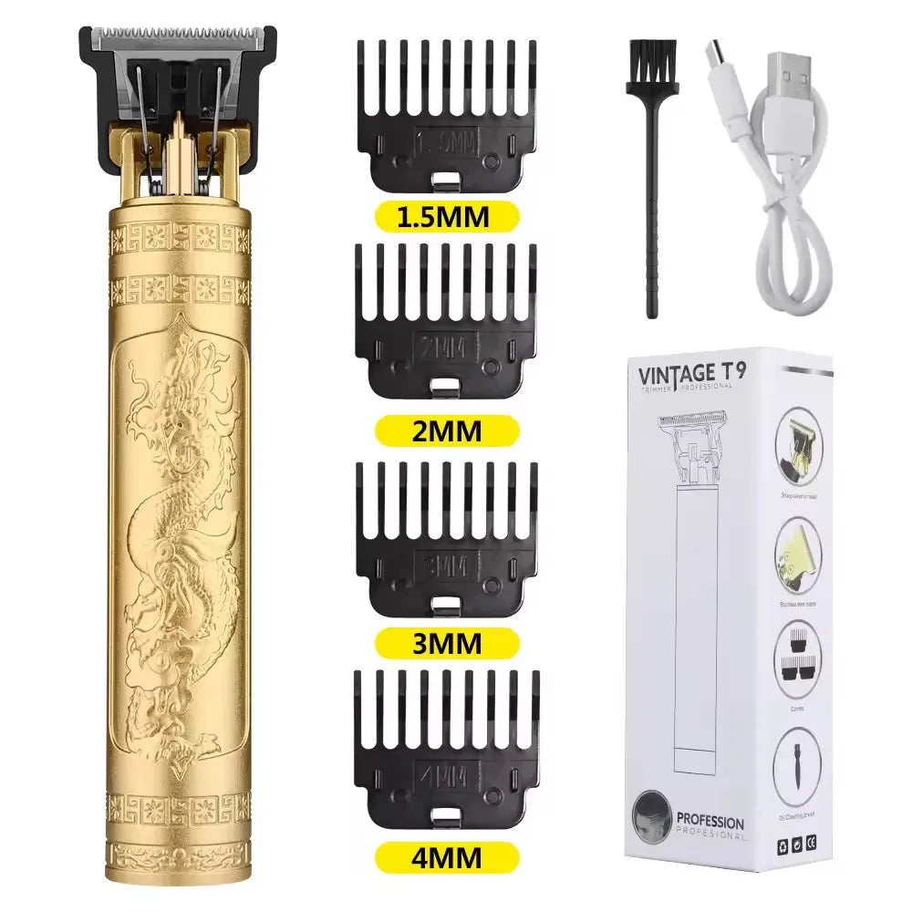 T9 LCD Electric Hair Trimmer – Precision Carving & Shaving Clipper for Men