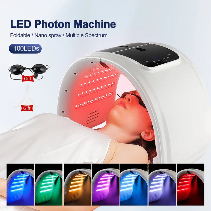 Foreverlily LED Face Mask PDT Machine – 7-Color Photon Therapy with Nano Spray